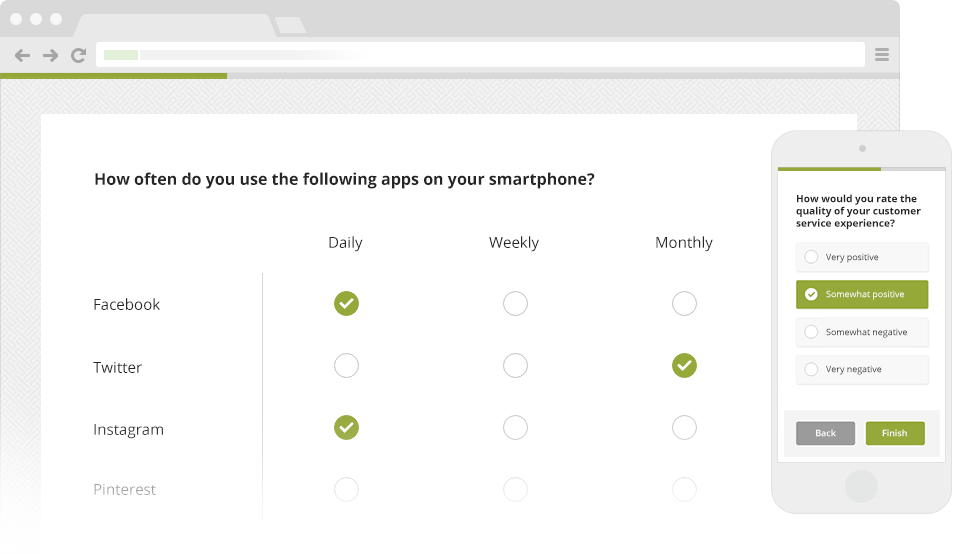 Online survey optimized for all devices
